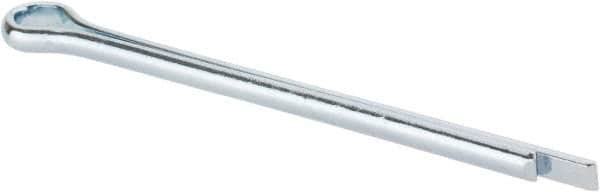 Made in USA - 5/32" Diam x 2-1/2" Long Extended Prong Cotter Pin - Grade 2, Zinc-Plated, Steel - Strong Tooling