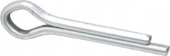 Made in USA - 3/16" Diam x 1" Long Extended Prong Cotter Pin - Grade 2, Zinc-Plated, Steel - Strong Tooling