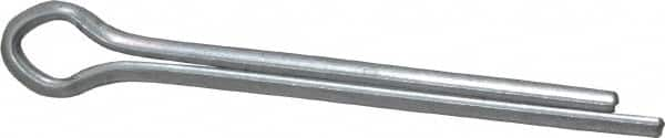 Made in USA - 3/16" Diam x 2" Long Extended Prong Cotter Pin - Grade 2, Zinc-Plated, Steel - Strong Tooling