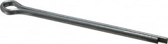 Made in USA - 3/16" Diam x 3" Long Extended Prong Cotter Pin - Grade 2, Zinc-Plated, Steel - Strong Tooling