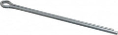 Made in USA - 3/16" Diam x 4" Long Extended Prong Cotter Pin - Grade 2, Zinc-Plated, Steel - Strong Tooling