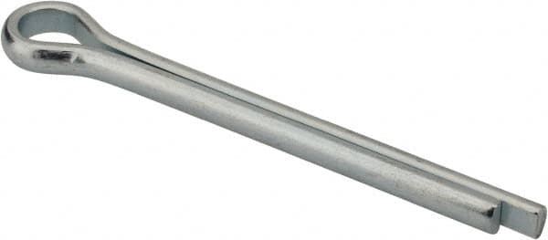 Made in USA - 3/8" Diam x 3-1/2" Long Extended Prong Cotter Pin - Grade 2, Zinc-Plated, Steel - Strong Tooling