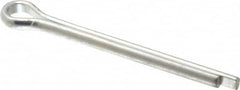 Made in USA - 3/8" Diam x 4" Long Extended Prong Cotter Pin - Grade 2, Zinc-Plated, Steel - Strong Tooling