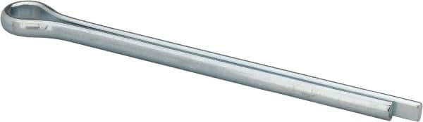 Made in USA - 3/8" Diam x 5" Long Extended Prong Cotter Pin - Grade 2, Zinc-Plated, Steel - Strong Tooling