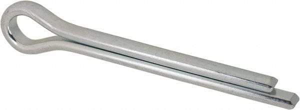 Made in USA - 1/2" Diam x 4" Long Extended Prong Cotter Pin - Grade 2, Zinc-Plated, Steel - Strong Tooling