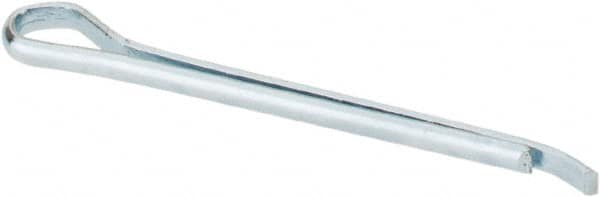 Made in USA - 1/16" Diam x 1" Long Hammerlock Cotter Pin - Grade 2, Zinc-Plated, Steel - Strong Tooling