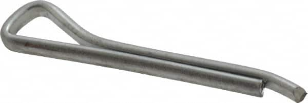 Made in USA - 1/8" Diam x 1" Long Hammerlock Cotter Pin - Grade 2, Zinc-Plated, Steel - Strong Tooling