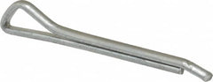 Made in USA - 1/8" Diam x 1-1/4" Long Hammerlock Cotter Pin - Grade 2, Zinc-Plated, Steel - Strong Tooling