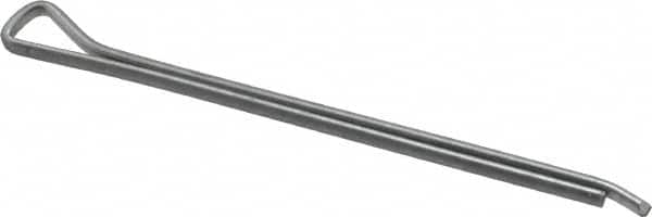 Made in USA - 1/8" Diam x 2" Long Hammerlock Cotter Pin - Grade 2, Zinc-Plated, Steel - Strong Tooling