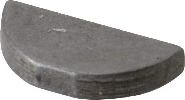 Made in USA - #609 Standard Woodruff Key - 1-1/8" Long x 3/16" Wide, Steel - Strong Tooling