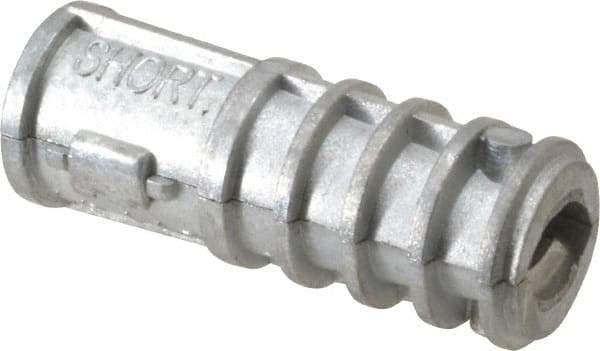 Powers Fasteners - 3/4" Diam, 3/4" Drill, Lag Shield Concrete Anchor - Zamac Alloy, Zinc-Plated Finish, Flat Head - Strong Tooling