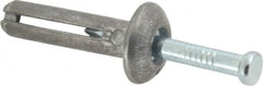 Powers Fasteners - 1/4" Diam, 1/4" Drill, 1" OAL, 1-7/8" Min Embedment Hammer Drive Concrete Anchor - Steel (Drive Pin)/Zamac Alloy (Body), Zinc-Plated Finish, Mushroom Head - Strong Tooling