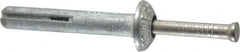 Powers Fasteners - 1/4" Diam, 1/4" Drill, 1-1/2" OAL, 1-1/8" Min Embedment Hammer Drive Concrete Anchor - Stainless Steel (Drive Pin)/Zamac Alloy (Body), Zinc-Plated Finish, Mushroom Head - Strong Tooling