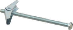 Powers Fasteners - 1/4" Screw, 1/4" Diam, 4" Long, Toggle Bolt Drywall & Hollow Wall Anchor - 5/8" Drill, Zinc Plated, Steel, Grade Zamac 7, Use in Drywall & Wallboard - Strong Tooling