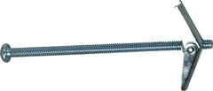 Powers Fasteners - 1/4" Screw, 1/4" Diam, 5" Long, Toggle Bolt Drywall & Hollow Wall Anchor - 5/8" Drill, Zinc Plated, Steel, Grade Zamac 7, Use in Drywall & Wallboard - Strong Tooling