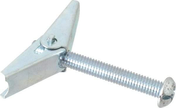 Powers Fasteners - 3/8" Screw, 3/8" Diam, 3" Long, Toggle Bolt Drywall & Hollow Wall Anchor - 7/8" Drill, Zinc Plated, Steel, Grade Zamac 7, Use in Drywall & Wallboard - Strong Tooling