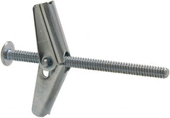 Powers Fasteners - 1/8" Screw, 1/8" Diam, 2" Long, Toggle Bolt Drywall & Hollow Wall Anchor - 3/8" Drill, Zinc Plated, Steel, Grade Zamac 7, Use in Drywall & Wallboard - Strong Tooling