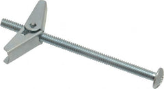 Powers Fasteners - 1/4" Screw, 1/4" Diam, 4" Long, Toggle Bolt Drywall & Hollow Wall Anchor - 5/8" Drill, Zinc Plated, Steel, Grade Zamac 7, Use in Drywall & Wallboard - Strong Tooling