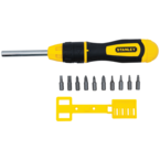 STANLEY® 11 Piece Multi-Bit Ratcheting Screwdriver Set - Strong Tooling