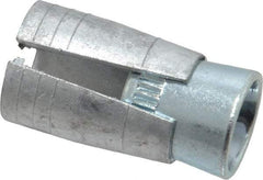 Powers Fasteners - 3/8" Diam, 5/8" Drill, 1-5/16" OAL, 3/4" Min Embedment Drop-In Concrete Anchor - Steel (Cone)/Zamac Alloy (Body), Zinc-Plated Finish - Strong Tooling