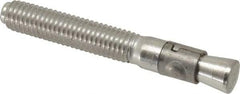 Powers Fasteners - 1/2" Diam, 1/2" Drill, 3-3/4" OAL, Wedge Expansion Concrete Anchor - 304 Stainless Steel, Hex Nut Head, Hex Drive, 2-3/8" Thread Length - Strong Tooling