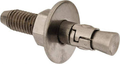 Powers Fasteners - 5/8" Diam, 5/8" Drill, 3-1/2" OAL, Wedge Expansion Concrete Anchor - 304 Stainless Steel, Hex Nut Head, Hex Drive, 2" Thread Length - Strong Tooling