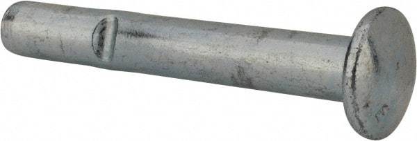 Powers Fasteners - 1/2" Diam, 1/2" Drill, 3-1/2" OAL, Split-Drive Concrete Anchor - Grade 8.2 Steel, Zinc-Plated Finish, Mushroom Head - Strong Tooling