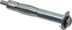 Powers Fasteners - 1/8" Screw, 5/16" Diam, 2-1/4" Long, 5/8 to 1" Thick, Sleeve Drywall & Hollow Wall Anchor - 5/16" Drill, Zinc Plated, Steel, Grade 5, Use in Concrete, & Masonry, Drywall, Plywood & Wallboard - Strong Tooling