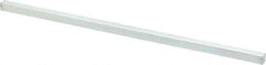 Made in USA - 12" Long x 3/8" High x 3/8" Wide, Zinc-Plated Undersized Key Stock - C1018 Steel - Strong Tooling