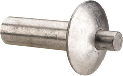 Made in USA - Universal Head Aluminum Alloy Drive Blind Rivet - Stainless Steel Mandrel, 0.172" to 3/16" Grip, 0.312" Head Diam, 0.161" to 0.172" Hole Diam, 0.313" Length Under Head, 5/32" Body Diam - Strong Tooling