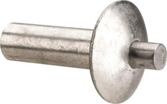 Made in USA - Brazier Head Aluminum Alloy Drive Blind Rivet - Aluminum Alloy Mandrel, 0.578" to 5/8" Grip, 5/8" Head Diam, 0.266" to 0.281" Hole Diam, 0.781" Length Under Head, 1/4" Body Diam - Strong Tooling