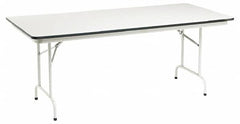 ALERA - 72" Long x 30" Wide x 29" High Stationary Rectangular Folding Table - Light Gray, High Pressure Laminate - Strong Tooling