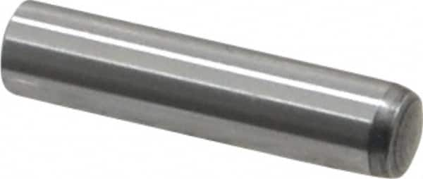 Value Collection - 5mm Diam x 22mm Pin Length Grade 8 Alloy Steel Precision Dowel Pin - Bright Finish, 1 Rounded End - Strong Tooling