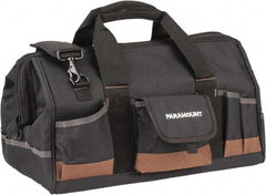 Paramount - 31 Pocket Black & Brown Polyester Tool Bag - 18" Wide x 11" Deep x 12" High - Strong Tooling