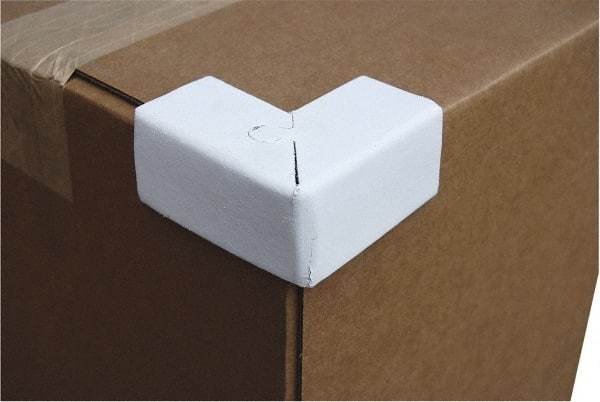 Vestil - 2" Long x 1-1/2" Wide x 1-1/2" High x 1/16" Thick Corner - White, Cardboard Box - Strong Tooling