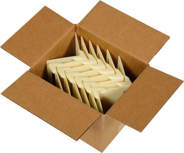 Vestil - 3-7/8" Long x 3-7/8" Wide x 5-3/8" High x 7/64" Thick Edge Guard - White, Cardboard Box, 12 Piece - Strong Tooling