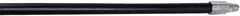 Rubbermaid - 60 x 1-1/16" Wood Handle for Push Brooms - Threaded Connection, Black - Strong Tooling