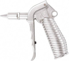 Value Collection - 230 Max psi Quiet Safety Nozzle Pistol Grip Blow Gun - 1/4 NPT Inlet, Chrome Plated Aluminum - Strong Tooling