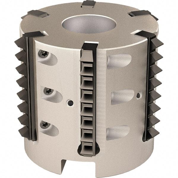 Vargus - 2.084" Cut Diam, 7.874" Max Depth of Cut, 3/4" Arbor Hole Diam, Internal/External Indexable Thread Mill - Insert Style 41B, 5 Inserts, Toolholder Style RTMC-D, 2" OAL - Strong Tooling