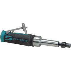 Dynabrade - 1/4" Collet, Straight Handle, Air Extended Length Die Grinder - 25,000 RPM, Front Exhaust, 20 CFM, 0.4 hp, 90 psi, 1/4" Inlet - Strong Tooling