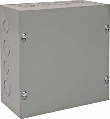 nVent Hoffman - Steel Junction Box Enclosure Screw Flat Cover - NEMA 1, 8" Wide x 8" High x 4" Deep - Strong Tooling