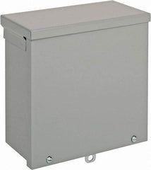 nVent Hoffman - Steel Junction Box Enclosure Screw Flat Cover - NEMA 3R, 8" Wide x 8" High x 4" Deep - Strong Tooling