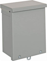 nVent Hoffman - Steel Junction Box Enclosure Screw Flat Cover - NEMA 3R, 6" Wide x 8" High x 4" Deep - Strong Tooling