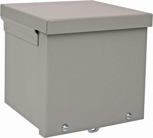 nVent Hoffman - Steel Junction Box Enclosure Screw Flat Cover - NEMA 3R, 6" Wide x 6" High x 6" Deep - Strong Tooling