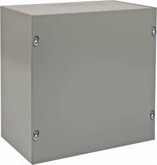 nVent Hoffman - Steel Junction Box Enclosure Screw Flat Cover - NEMA 1, 10" Wide x 10" High x 6" Deep - Strong Tooling