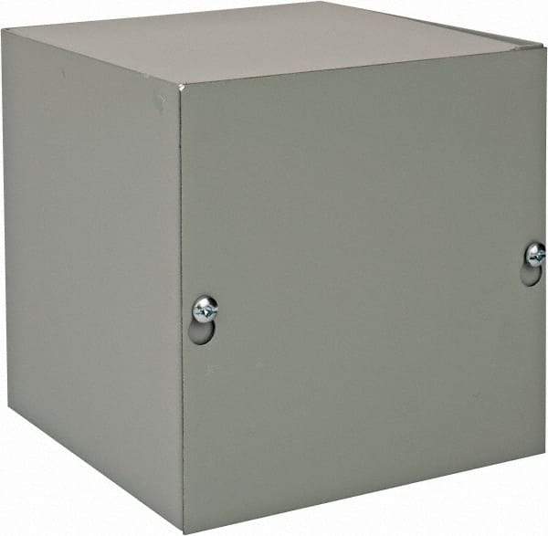 nVent Hoffman - Steel Junction Box Enclosure Screw Flat Cover - NEMA 1, 6" Wide x 6" High x 6" Deep - Strong Tooling