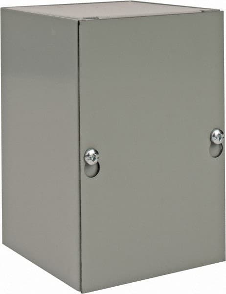 nVent Hoffman - Steel Junction Box Enclosure Screw Flat Cover - NEMA 1, 4" Wide x 6" High x 4" Deep - Strong Tooling