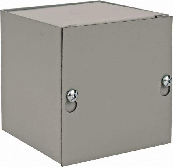 nVent Hoffman - Steel Junction Box Enclosure Screw Flat Cover - NEMA 1, 4" Wide x 4" High x 4" Deep - Strong Tooling