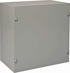 nVent Hoffman - Steel Junction Box Enclosure Screw Flat Cover - NEMA 1, 10" Wide x 10" High x 6" Deep - Strong Tooling