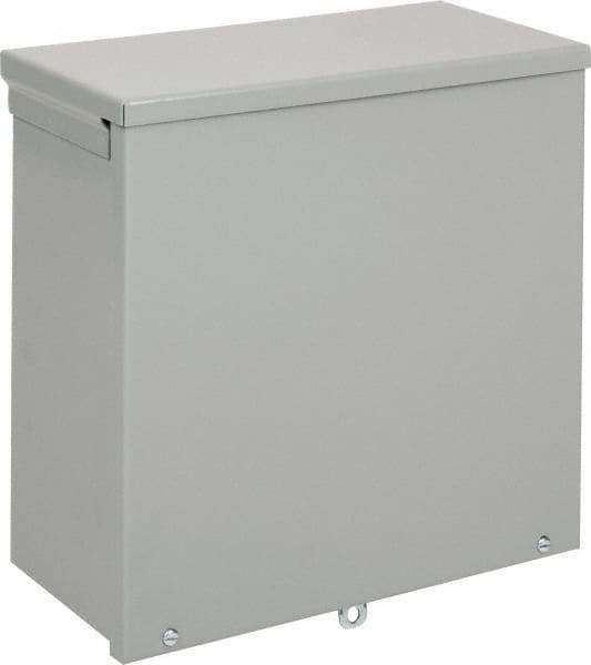 nVent Hoffman - Steel Junction Box Enclosure Screw Flat Cover - NEMA 3R, 12" Wide x 12" High x 6" Deep - Strong Tooling